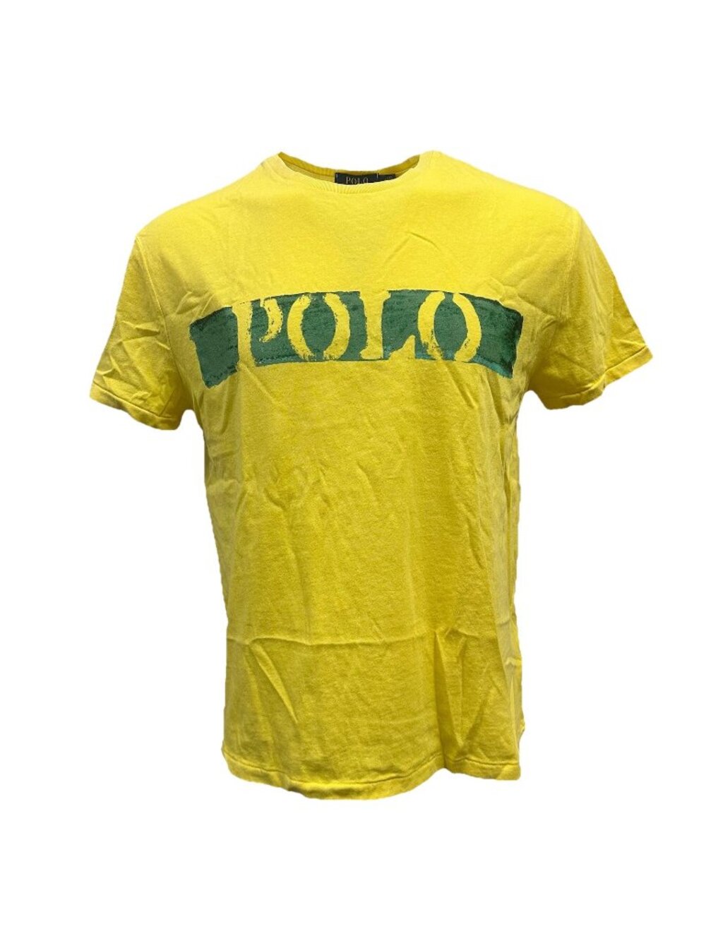 Polo by Ralph Lauren Yellow Graphic Logo Crew Neck T-Shirt